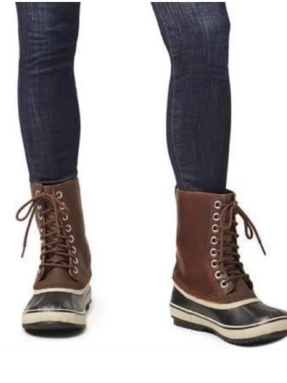 Sorel Womens 1964 Premium Duck Boots Brown Waterproof Leather - Picture 2 of 9